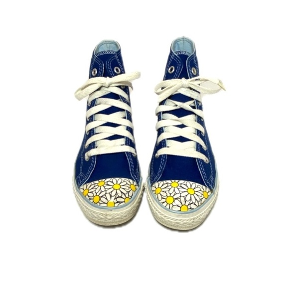 Converse Shoes - Converse High (Limited Edition) Top Blue / Daisies Size: M3/W5 Unisex